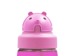 Tapón Infantil LAKEN Oby para Botellas de Boca Ancha con Boquilla Incluida Rosa