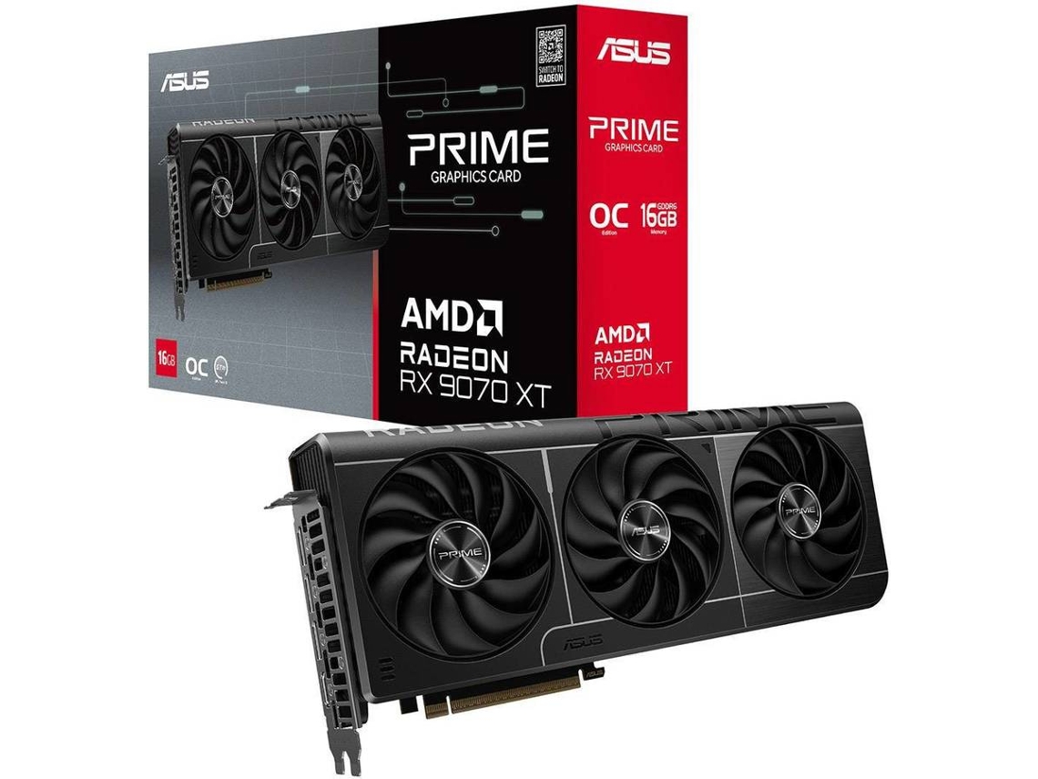 Tarjeta gráfica Prime RX9070XT O16G AMD Radeon RX 9070 XT 16 GB GDDR6 Asus