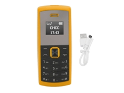 El Teléfono Móvil Bm01 Más Pequeño Del Mundo Con Altavoz Bluetooth, Compatible Con Tarjeta Gsm Dual Sim, Color Amarillo.