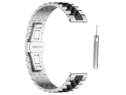 Pulseira De Aço Inoxidável Com Sistema De Liberação Rápida Para Smartwatch Forerunner 965.