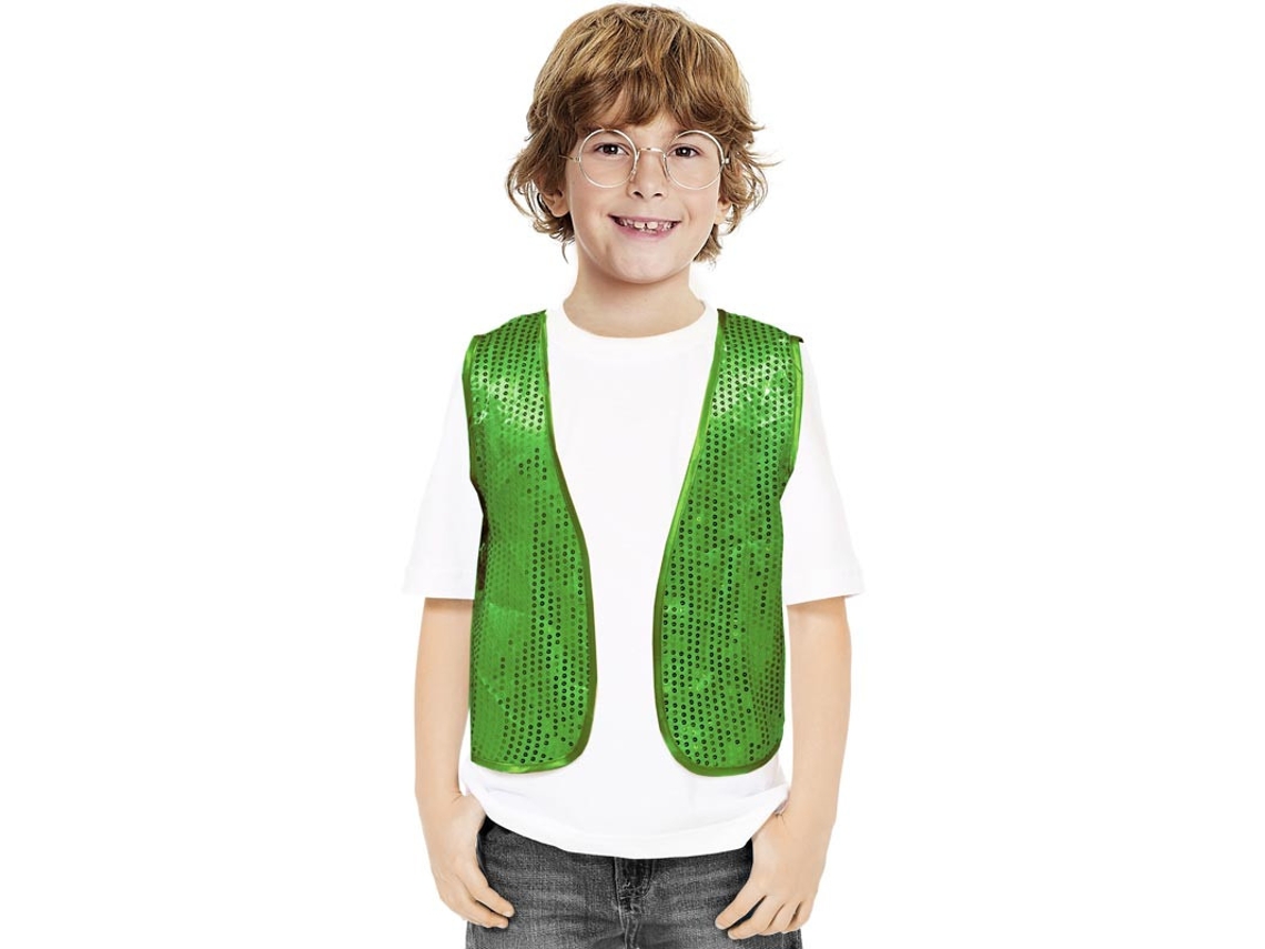 Chaleco de Lentejuelas verde para niños