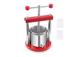 Prensa manual de frutas y vino de acero inoxidable Succebuy, capacidad de 1,65 L