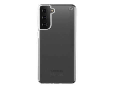 Funda Blanda Recycletek para Samsung Galaxy S21 Plus MUVIT Plástico Textura Suave Transparente