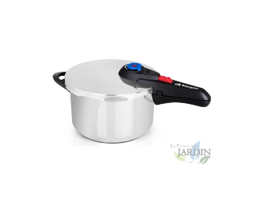 Olla Súper Rápida 6 Litros ORBEGOZO Ø 22Cm Acero Inox 18/10 Apta Para Todo Tipo De Fuegos.