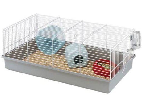 Jaula para Hamsters FERPLAST Criceti 11 (Gris - 70x40x65 cm - Plástico y Metal)