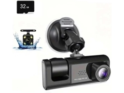 Cámara De Coche Hd 1080p Con Grabación En Bucle Wifi Y 3 Lentes, Sin Dvr Conectado.