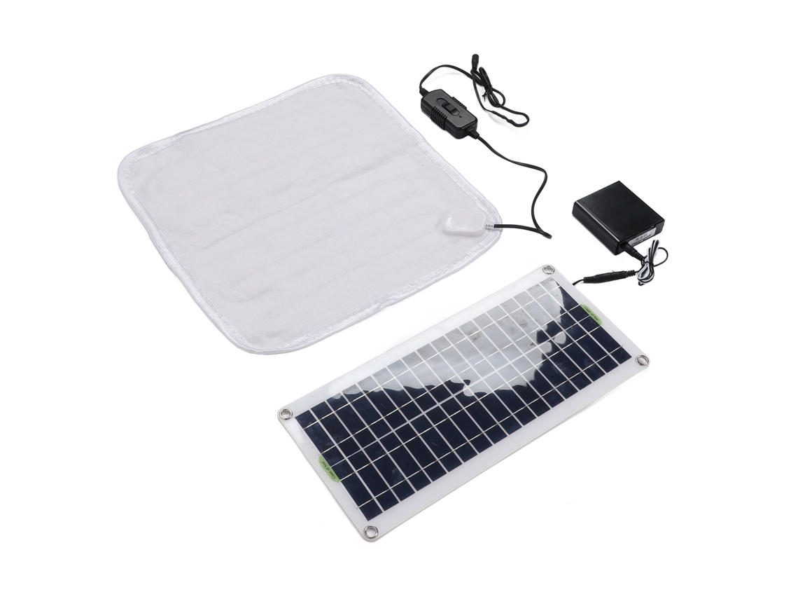 Panel solar portátil de 50 W con manta eléctrica solar para acampar al aire libre