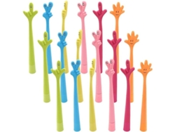 2026-lapiceros De Bolígrafo Con Manos Flexibles 0.5mm Tinta Negra Regalo Para Estudiantes 18pcs