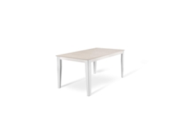 Grande - Mesa extensible (130/290 x 80 cm) en Melamina Blanco STONES