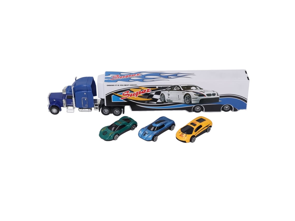 Juego De Transporte De Juguetes Para Niños Con 3 Coches, Aleación De Metal, Regalo De Cumpleaños