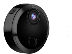Minicámara inalámbrica Bestvite con visión nocturna, WiFi, HD 1080p (negra)