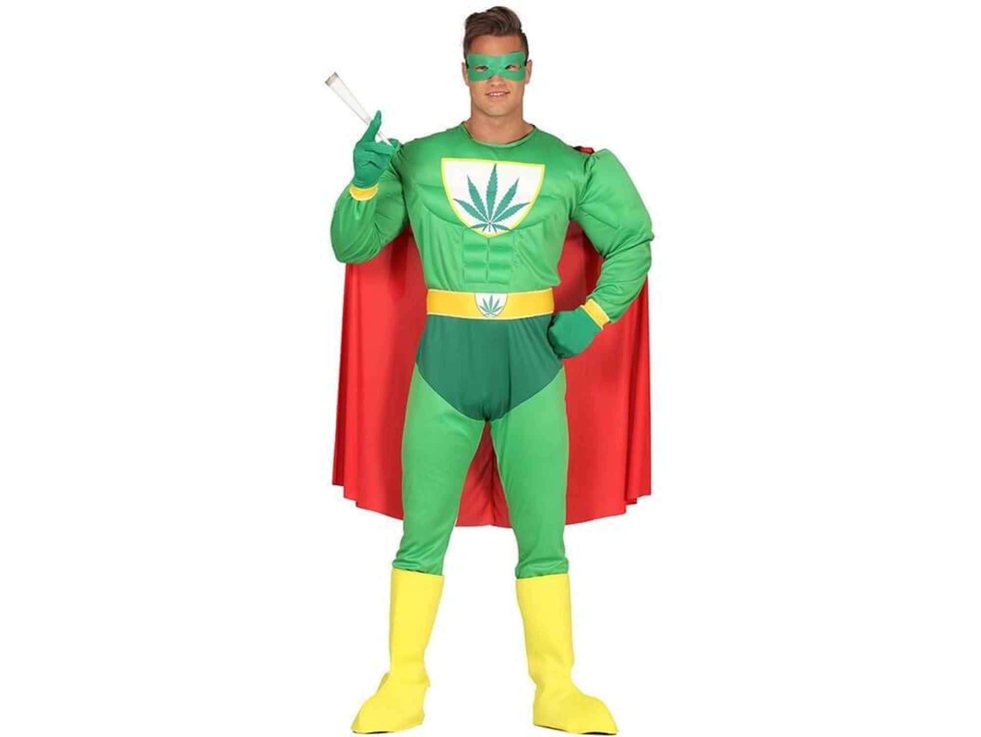 Disfraz de Hombre DISFRAZZES Superhéroe Marihuana (Talla: M)