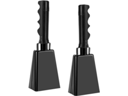 Campana De Alerta Para Granja, Campanillas De Mano, Instrumentos Musicales, Cencerro De Acero De 9 Pulgadas Con Asa, Generadores De Ruido Para Fiestas