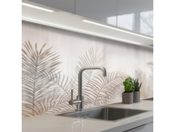 Paneles para salpicadero de cocina - Beige - Botánico - Vintage 150x60 cm