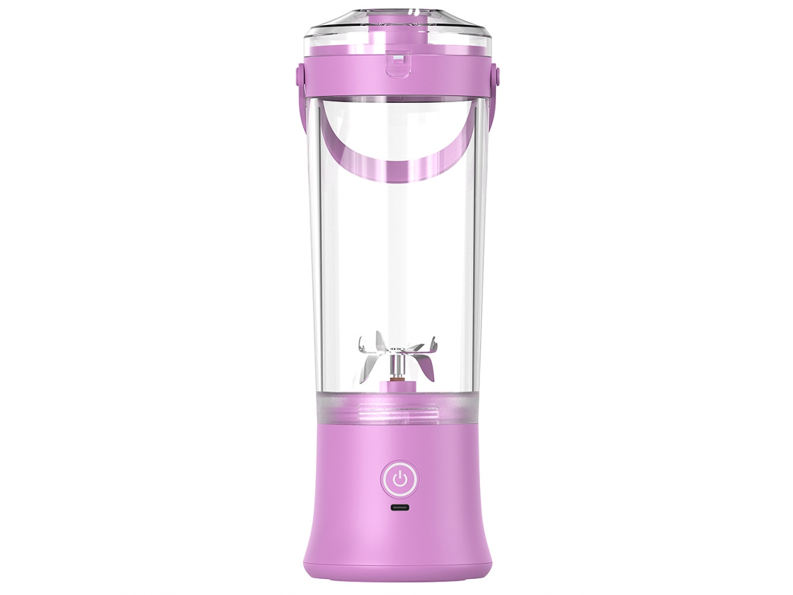 Licuadora portátil recargable Digitallab, fabricada con materiales saludables, 500 ml (morada)