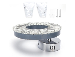 Yncm2026-lámpara De Pared Cristal 12w Acero Inoxidable Decorativa Para Hotel Corredor Escalera 85-265v Blanca