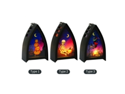 Linterna Led De Halloween Con Luces De Hadas, Funciona Con Pilas, Para Decoración De Fiestas.