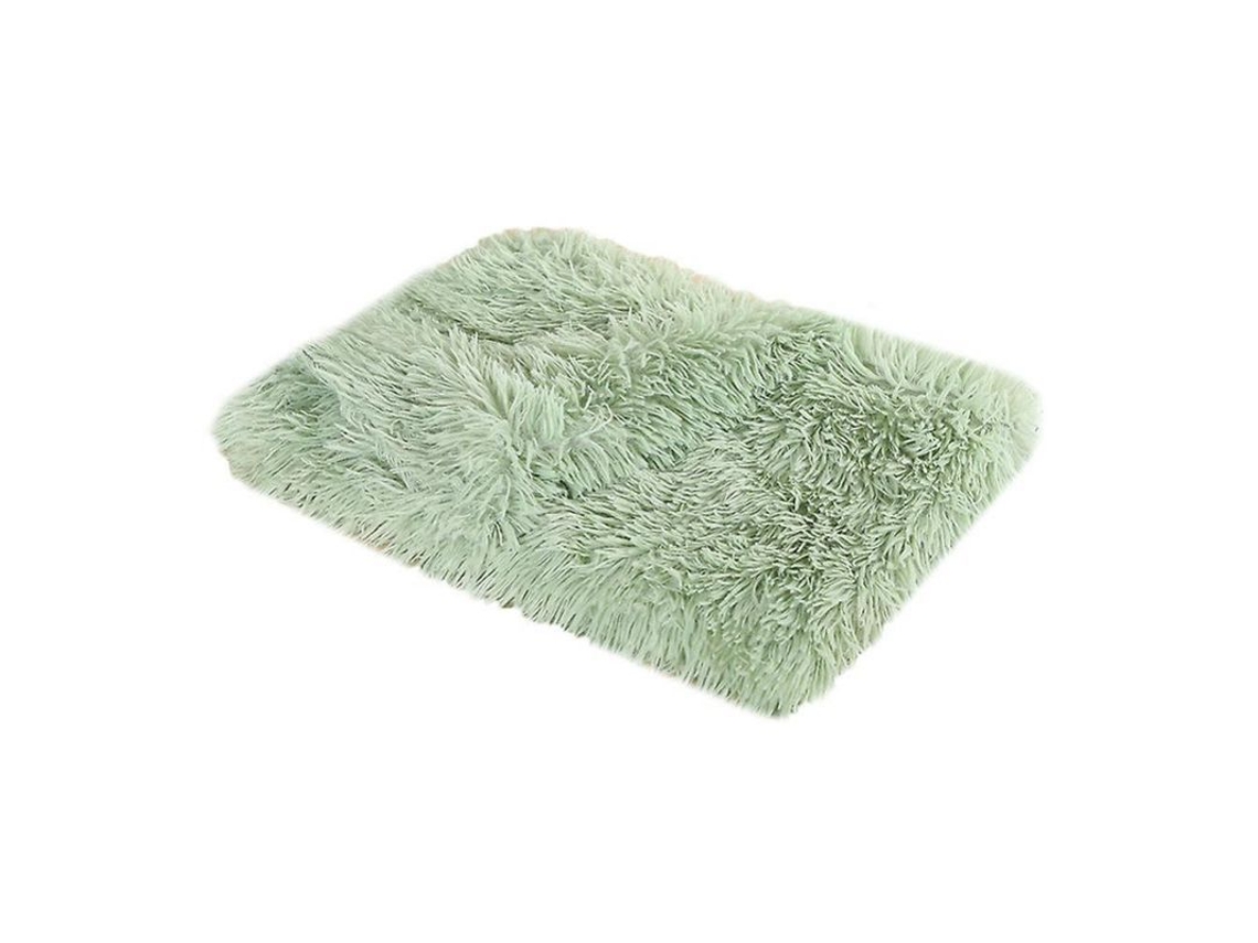 2026-11121-manta Para Mascotas Suave Fluffy Cálida De Doble Capa Lavable Microfibra Poliéster S Verde