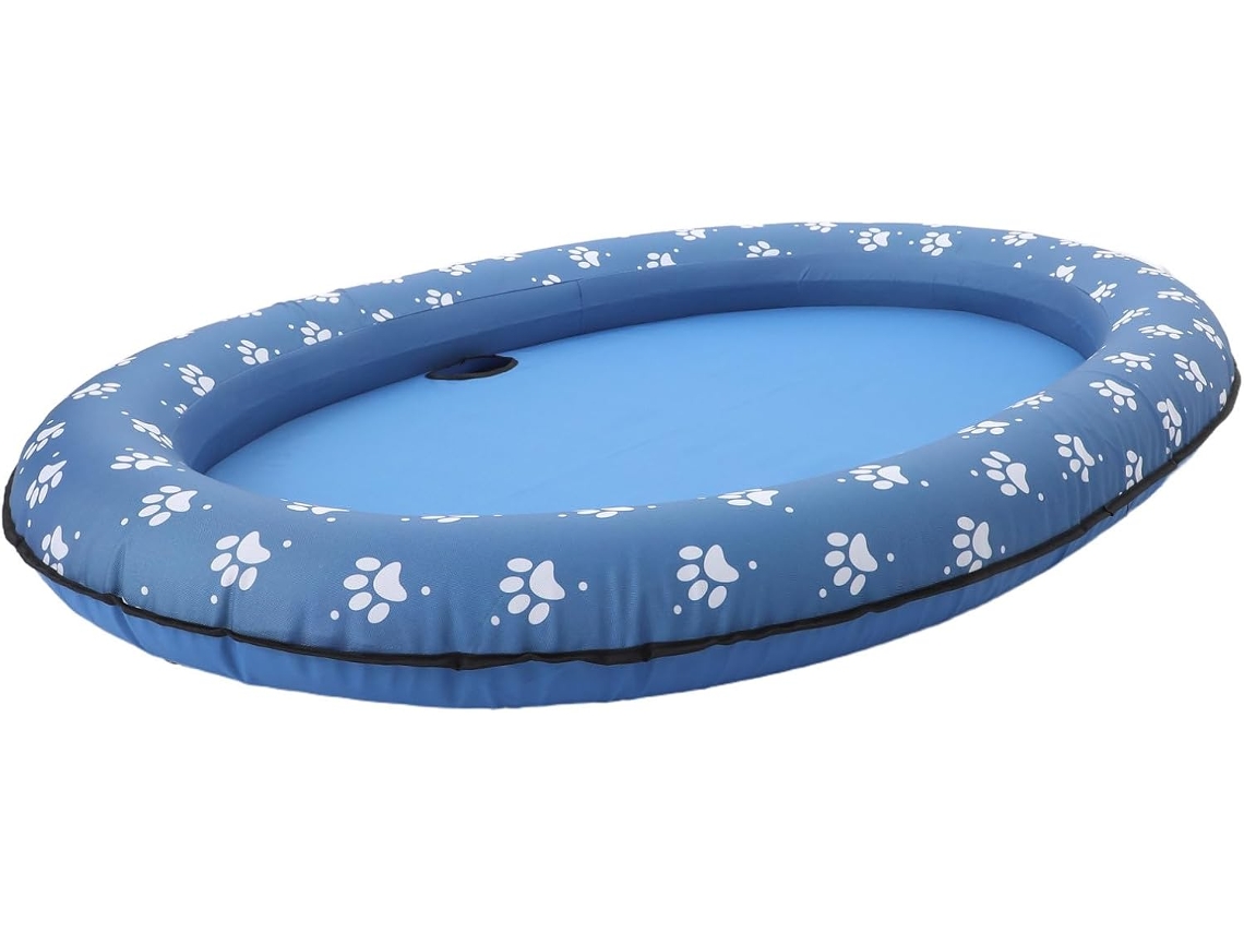 Fomiyes Piscina Inflable Mascotas Plegable Portátil Mat Agua Verano