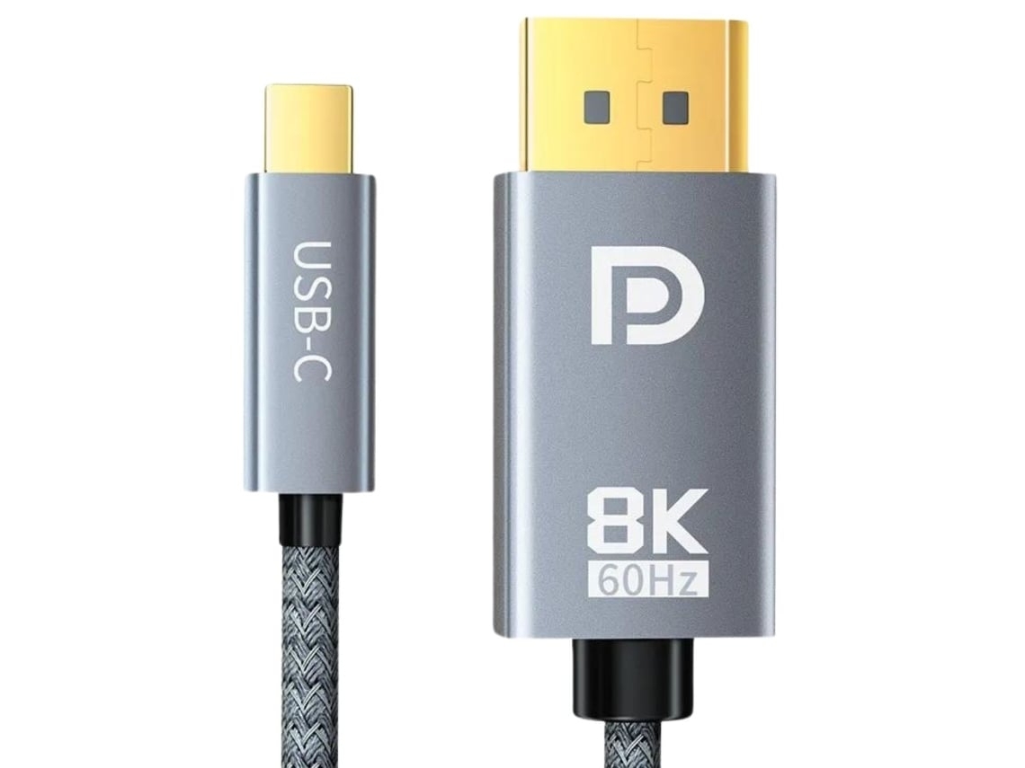 Cable DisplayPort 1.4 a USB-C 8K 60 Hz 4K 144 Hz 32 Gbps 100 cm*