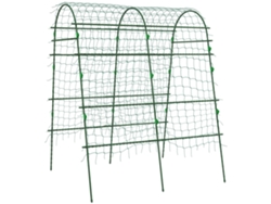 Malla De Celosía Ajustable, De Acero Verde, 144x167x206cm, Para Jardín.