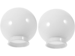 Juego De 2 Pantallas Redondas De Acrílico Chapadas En Latón, 150 Mm De Diámetro, Protección Contra La Luz Para Lámparas De Exterior.