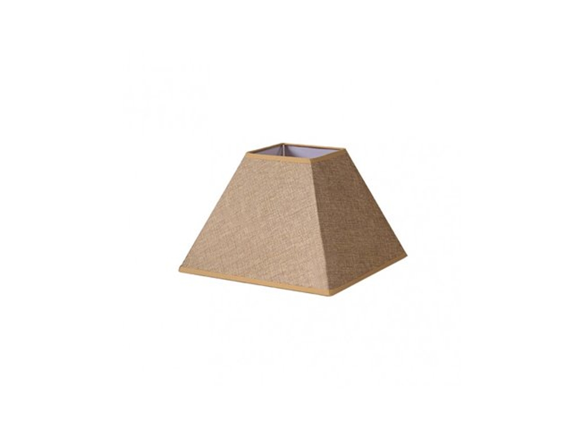 Pantalla Piramide Divos E27 Marron 35dx15dx25h Saco-yute