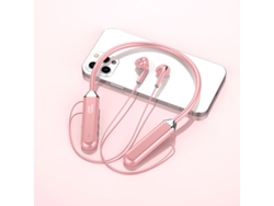 (rosa) Auriculares Bluetooth Con Banda Para El Cuello, Conectividad Inalámbrica 5.2, Sonido Estéreo, Indicador De Batería.