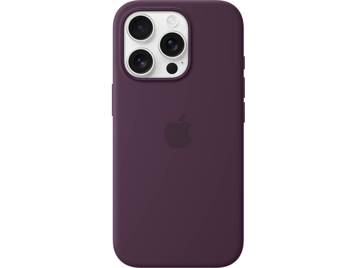 Funda APPLE Silicone Case con MagSafe para iPhone 16 Pro (Plum)