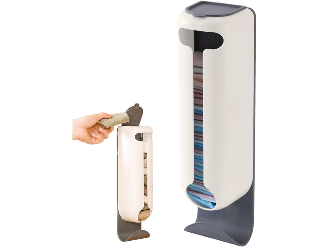 Organizador Calcetines Interior Montaje Pared Dispensador Bolsas Supermercado Multifuncional Sujetadores