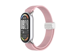 Correa para Xiaomi Smart Band 10/9/8 - Nylon elástico - Cabezal metálico - Hebilla magnética de plástico