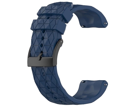 Correa De Reloj Inteligente Para Suunto Spartan Sport, 24Mm, Patrón De Fútbol, Silicona, Color Sólido, Correa De Reloj Azul Marino VENISYMLIS