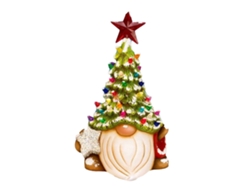Estátua De Gnomo De Resina Decorativa Para Natal Com Árvore De Mesa
