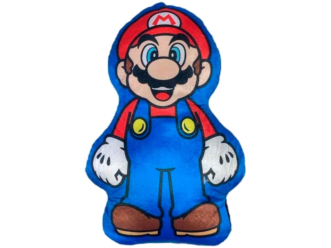 Almofada Super Mario Bros Nintendo Peluche 3D 33 Cms