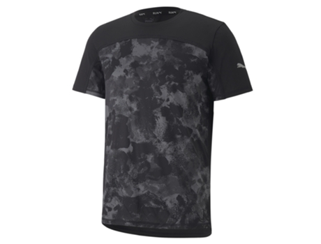 Camiseta de Hombre para Running PUMA Grã Fica Aop Negro (XS)