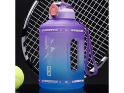 Botella De Agua Deportiva De 1,5 L Con Pajita De Silicona Para Viaje, Ideal Para Ejercicios Rosewell