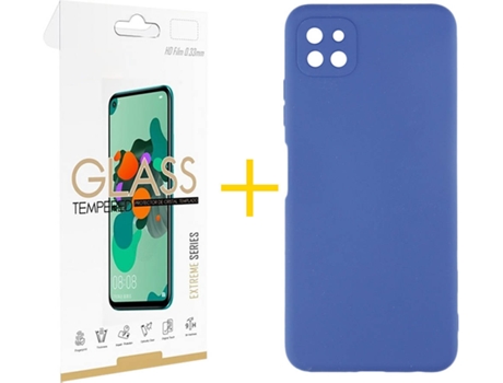 Carcasa + Protector de Pantalla para Oppo A73 5G SKYHE Azul