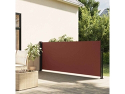 Toldo lateral retráctil 100x500 cm marrón Dkd Home Decor