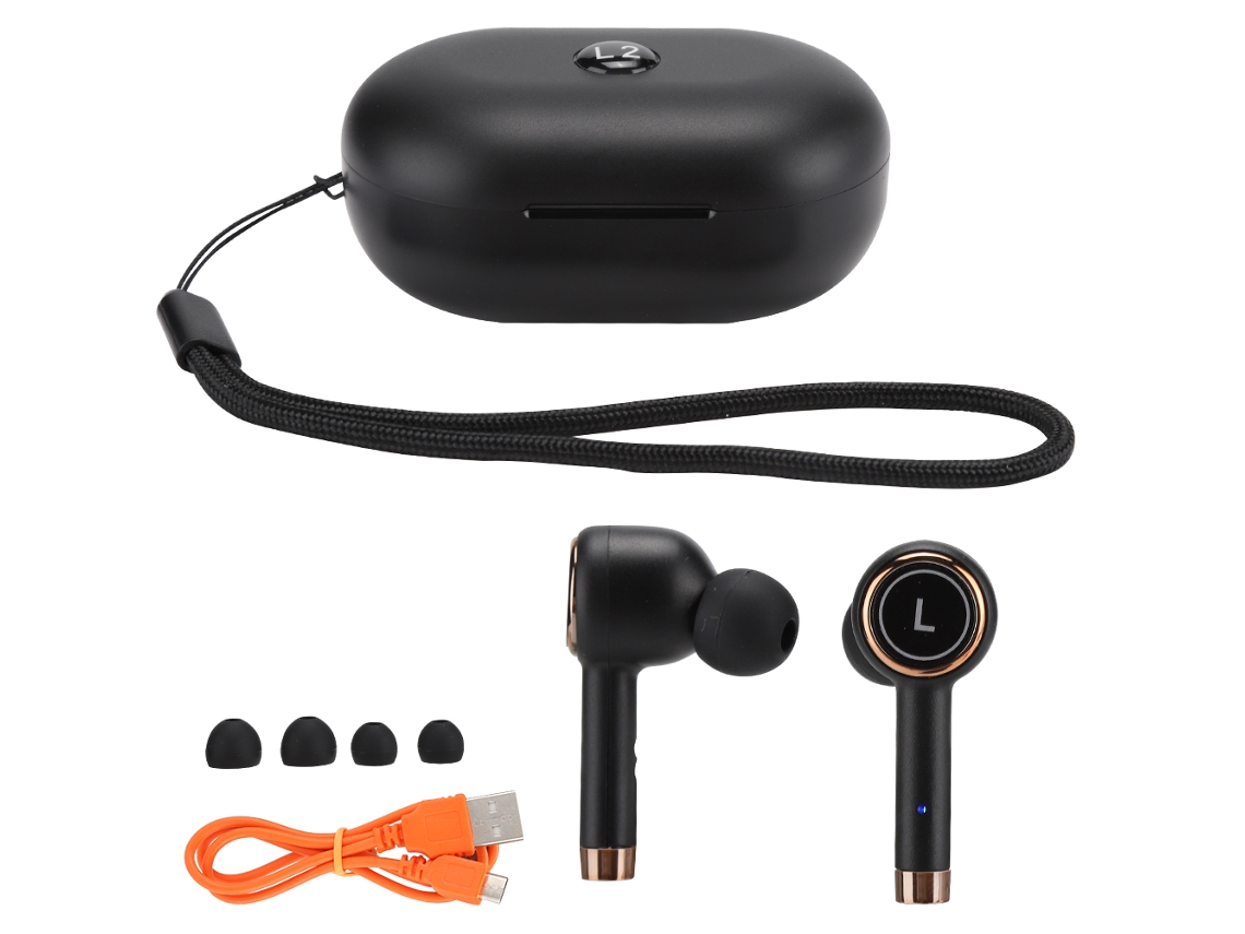 Audífonos Inalámbricos Tws Bluetooth 5.0, Auriculares Negros Para Teléfonos Móviles/tabletas/portátiles
