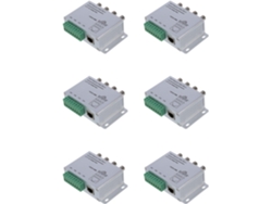 Transceptor Balun De Vídeo Utp De 6x Y 4 Canales