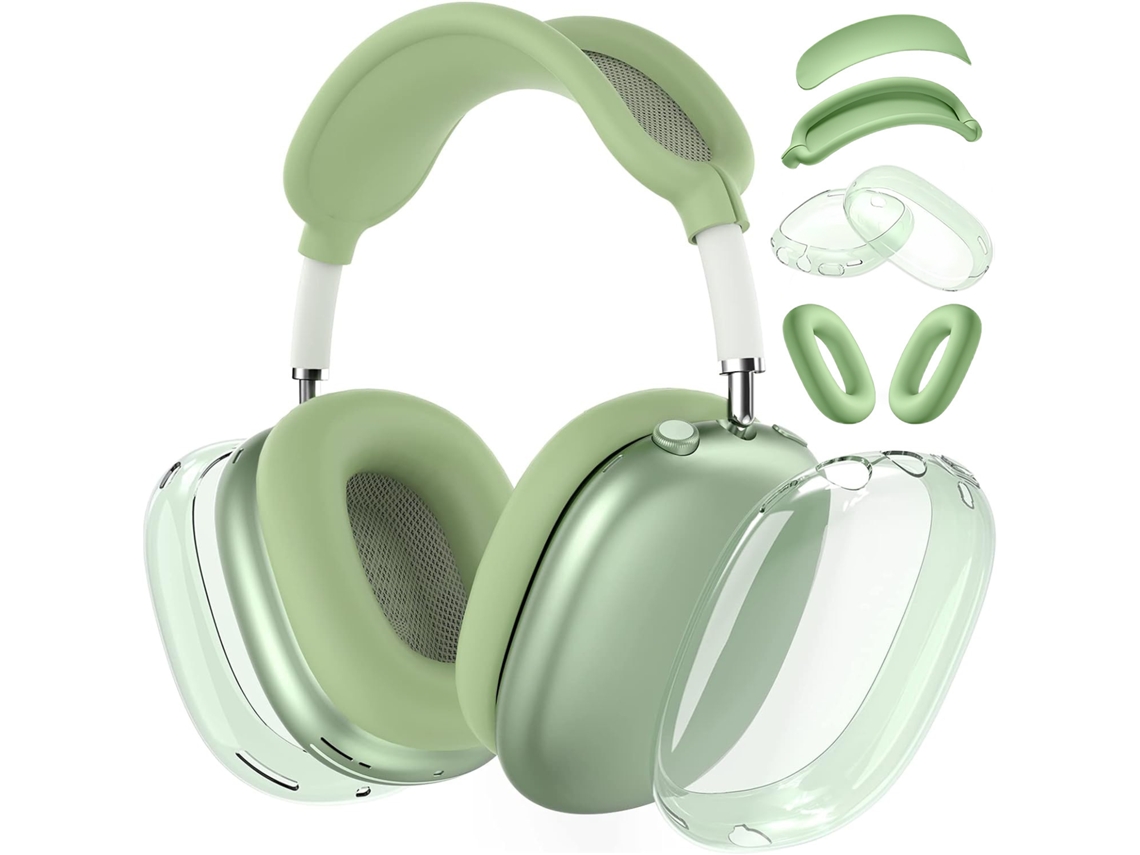 Funda De Silicona Para Airpods Max, Tpu Suave, Resistente A Golpes Y Arañazos, Juego De 4 Piezas. Verde Czhhmart