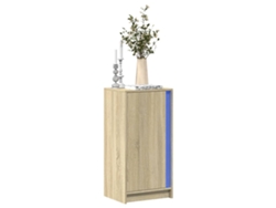 Aparador Con Led Madera Ingeniería Roble Sonoma 42,5x34x85 Cm