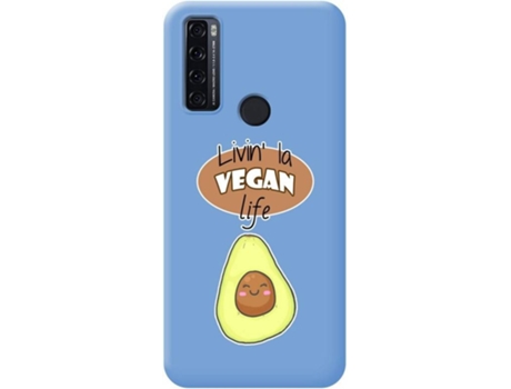 Carcasa para TCL 20 SE TUMUNDOSMARTPHONE Silicona Líquida Dibujos Azul