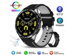 Reloj inteligente para Android e iOS Watch 4 con GPS para adultos, pantalla HD de 1,43 pulgadas y 466466, siempre en pantalla, llamadas Bluetooth, Smartwatch Ly Ebike
