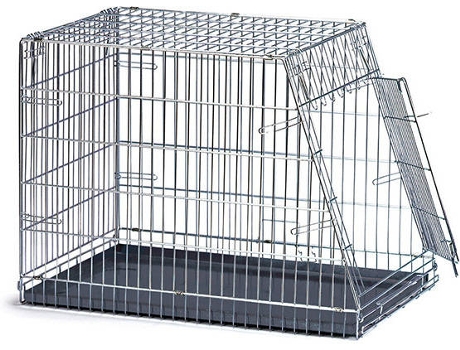 Transportín para Perros ARQUIVET Plegable (Plateado - 78x49x57 cm - Plástico y Metal - Porte Medio)
