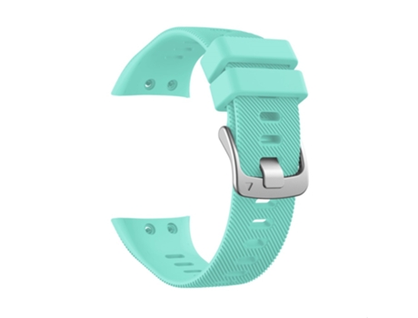 Correa de Silicona hebilla de plata para Garmin Forerunner 45S - cian
