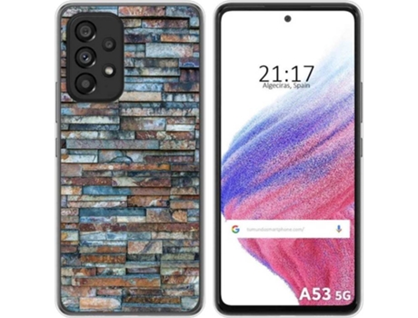 Carcasa para Samsung Galaxy A53 5G TUMUNDOSMARTPHONE Dibujos Ladrillo 05 Multicolor