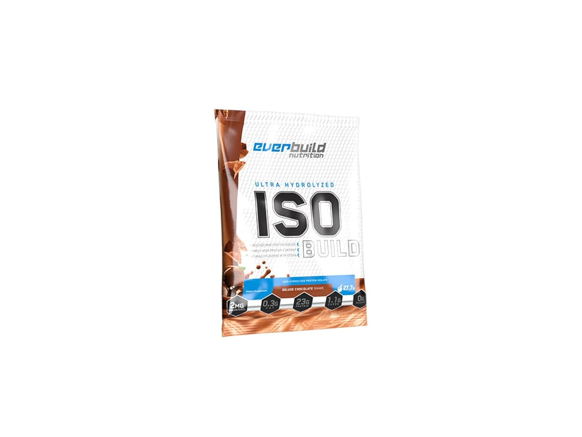 Sobre de aislado de proteína Iso Build de 27,7 g de Ever Build Nutrition