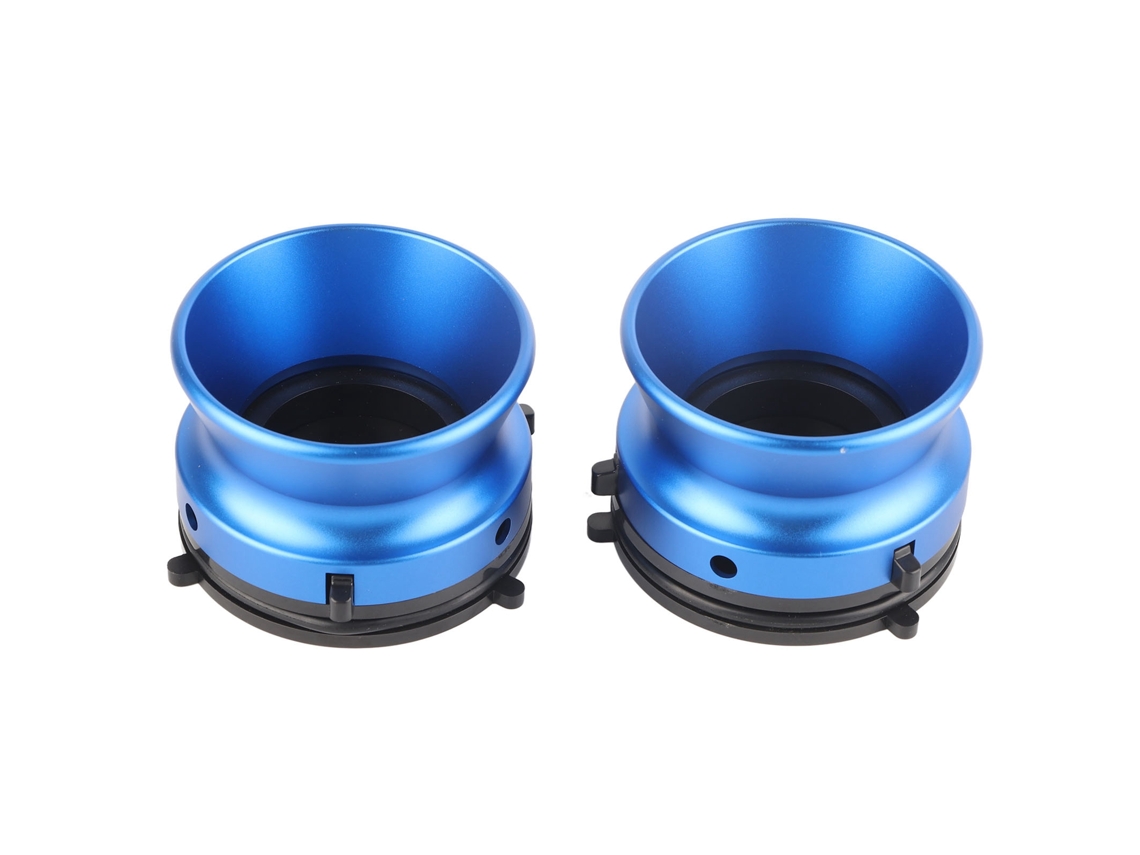 1 Par De Adaptadores De Buje Nab De Aluminio Pulido De 10 Pulgadas Para Studer Revox Akai Teac Blue