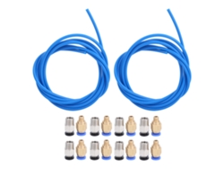 Accesorios Para Impresora 3d: 2 Tubos De Ptfe Azules, 8 Conectores Neumáticos M10 Y 8 Conectores M6.